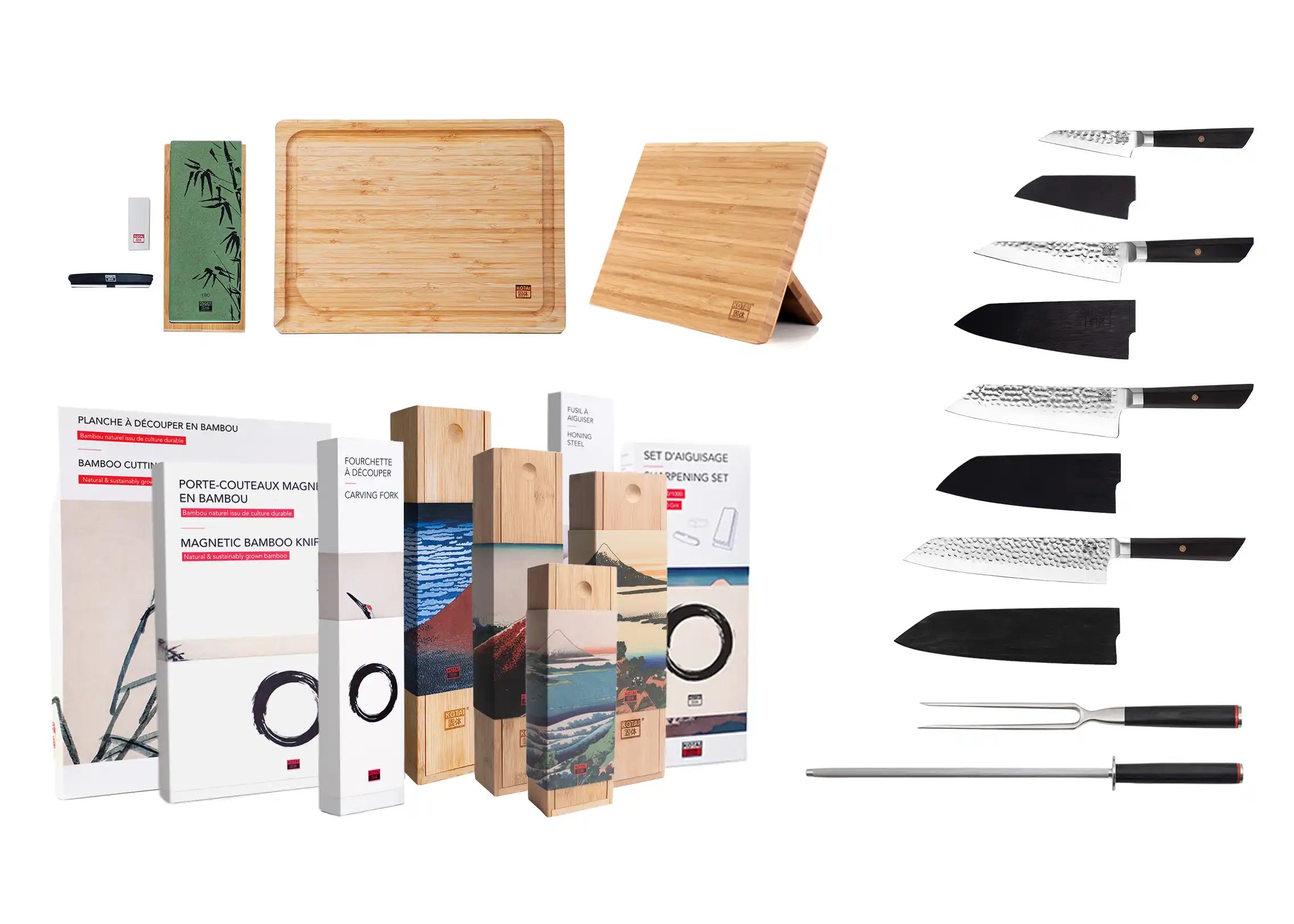 Complete 9-Piece Knife Set - Bunka Collection