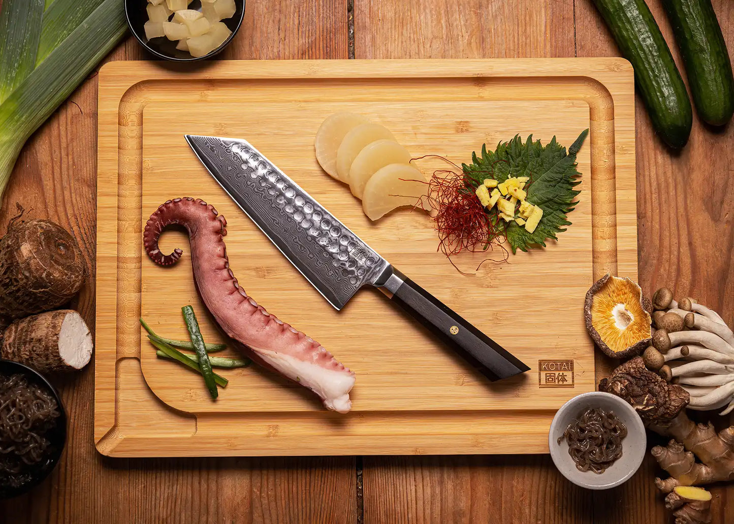 Starter 3-Piece Knife Set - Bunka Damascus Collection (Sharpening Set)