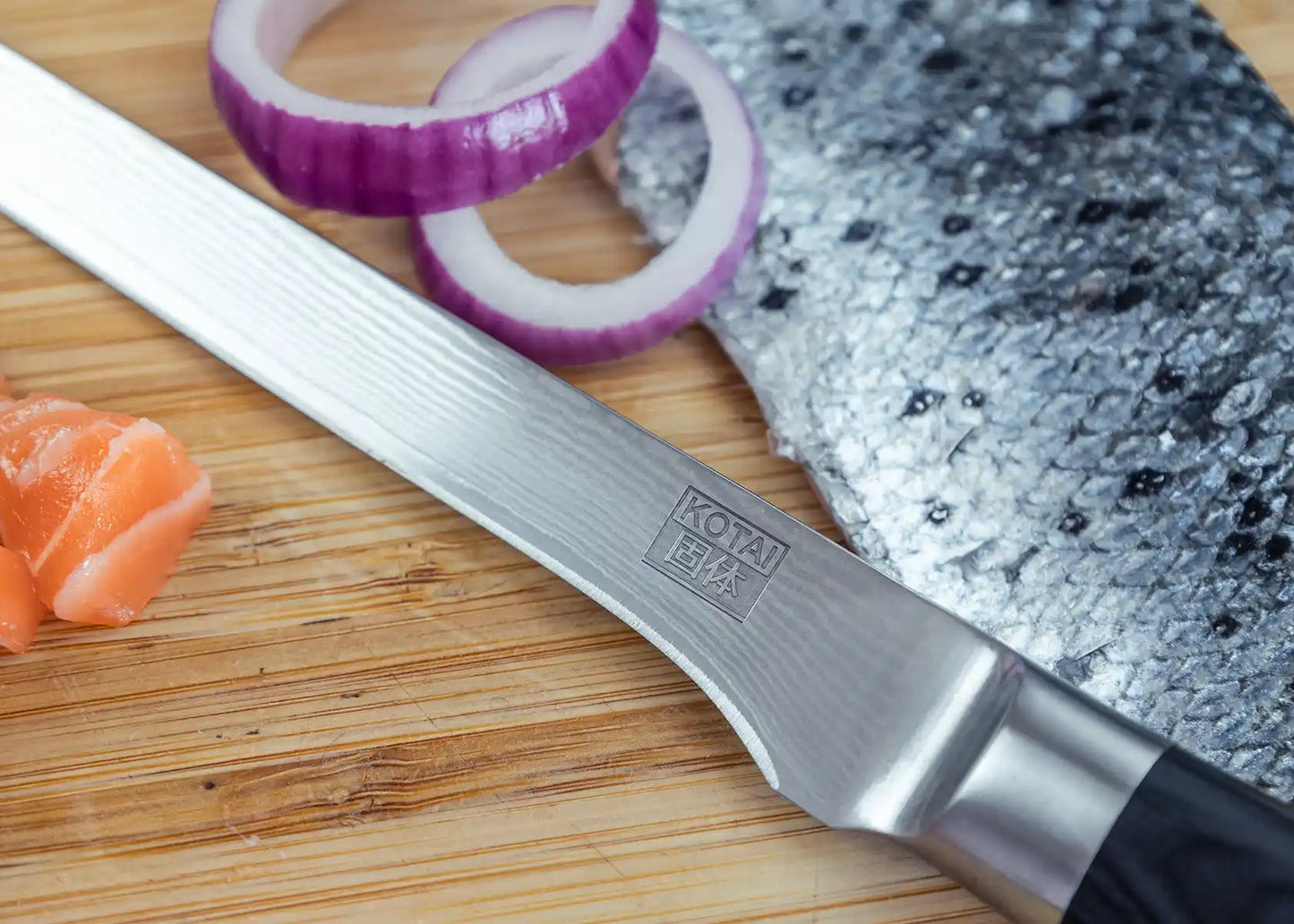 Cuchillo Fileteador 200 mm - Colección Pakka Damascus