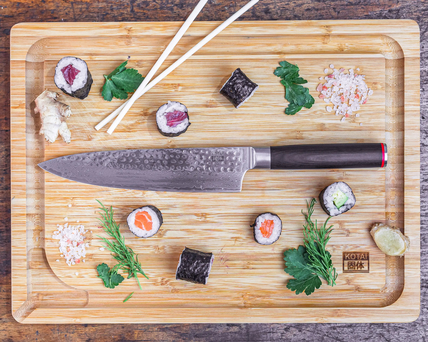 Rectangular bamboo cutting board with smooth double-sided surface.