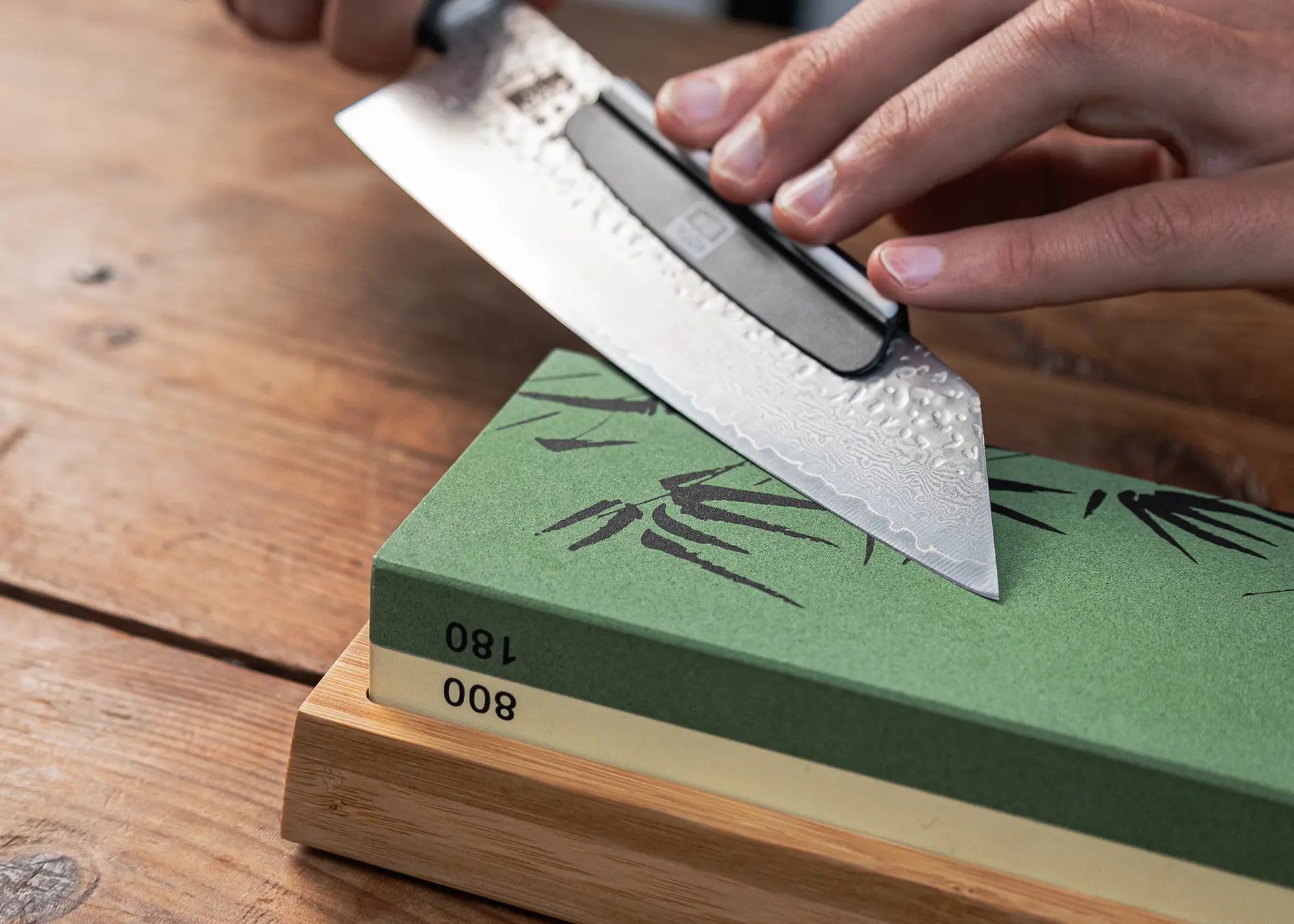 Full Hashi Damascus knife collection with layered MVS10Cob steel blades.