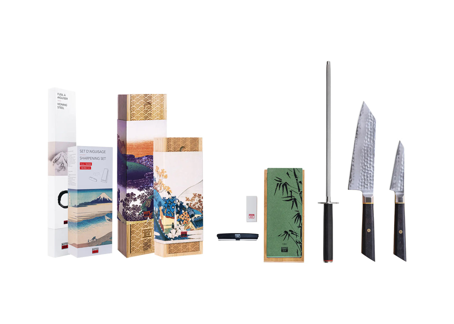 Set de Base de 4 couteaux - Collection Bunka San-Mai