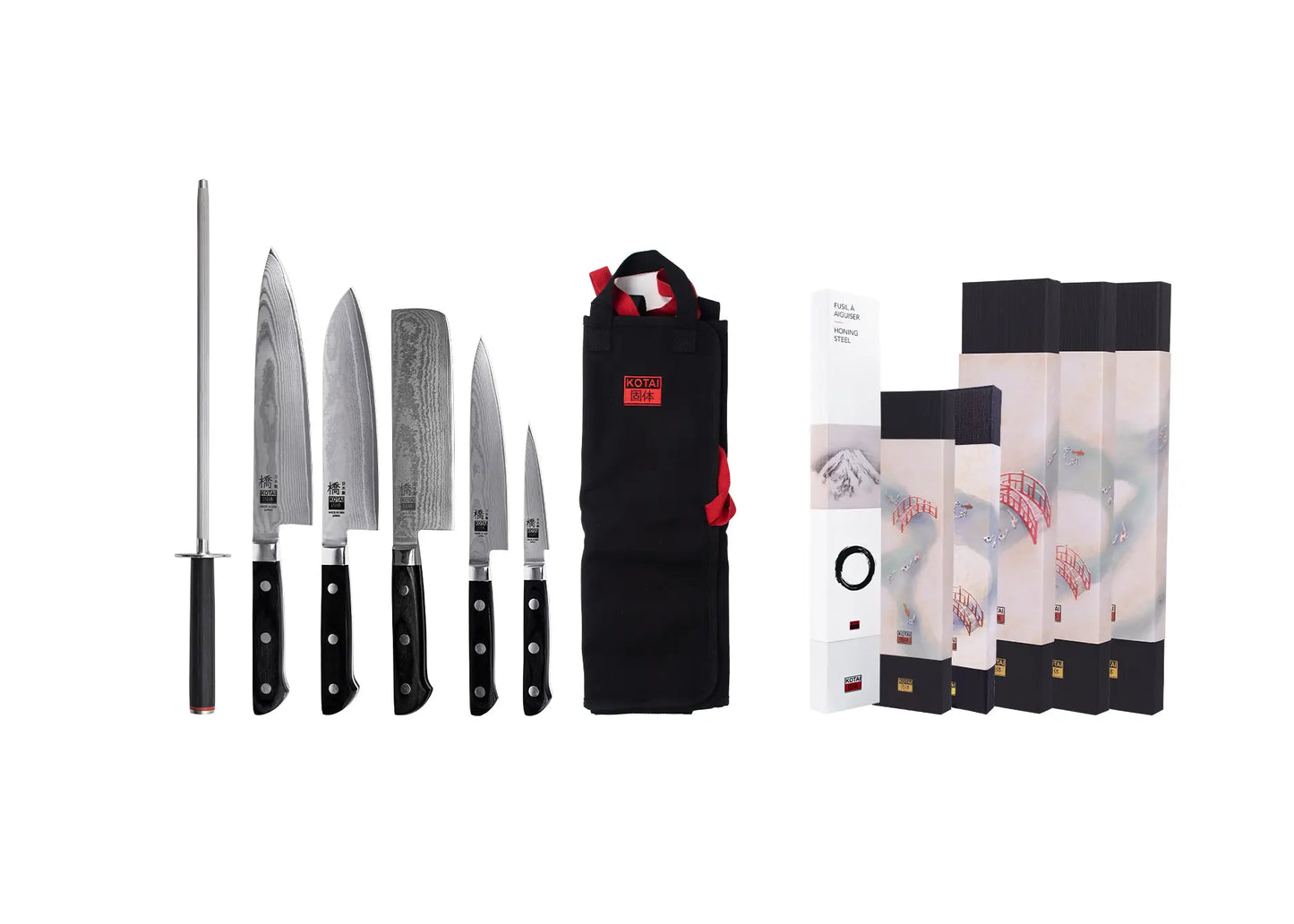 Set Completo de Cuchillos de 7 Piezas - Colección Hashi Damas