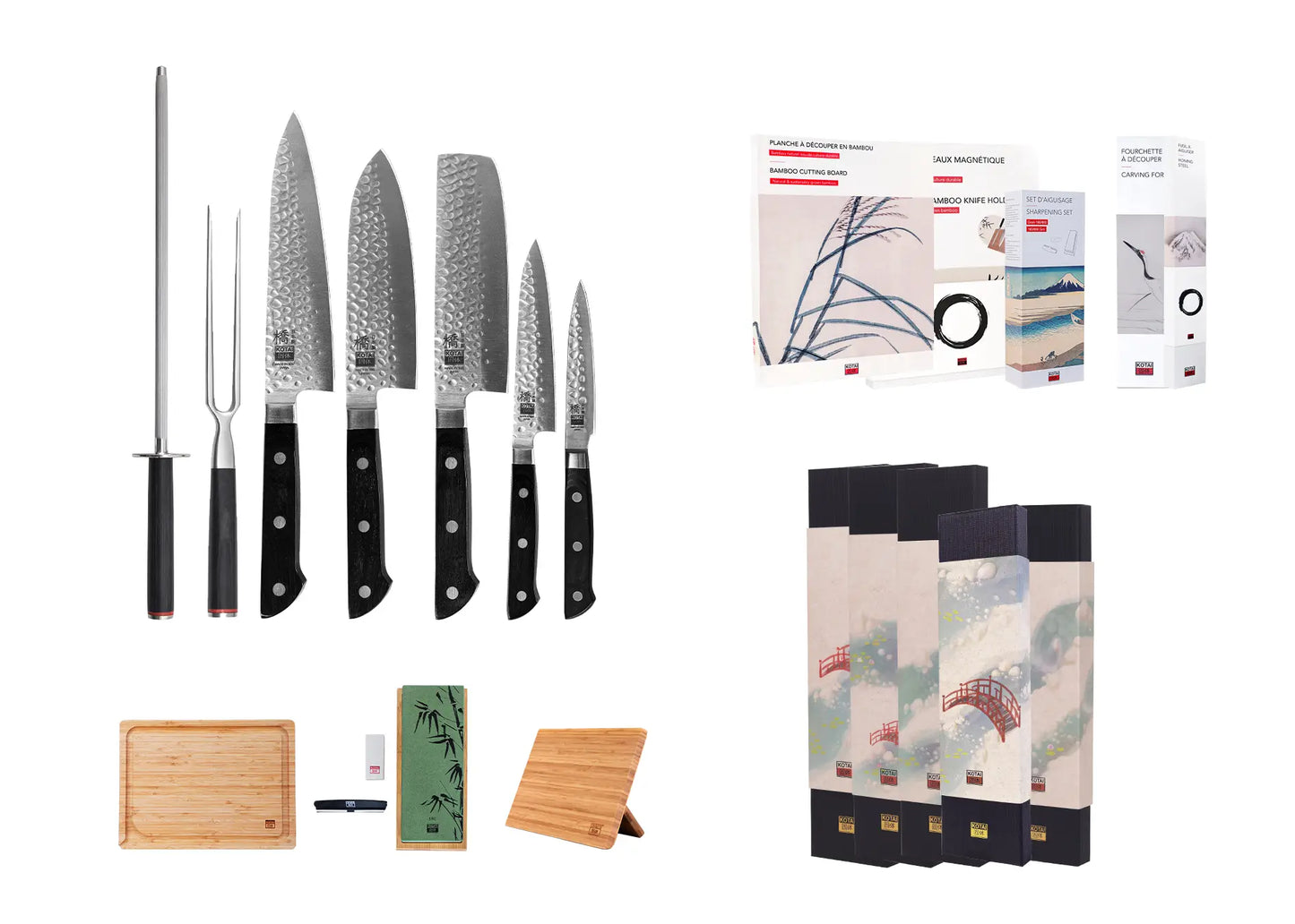 Complete 10-Piece Knife Set - Hashi Tsuchime Collection