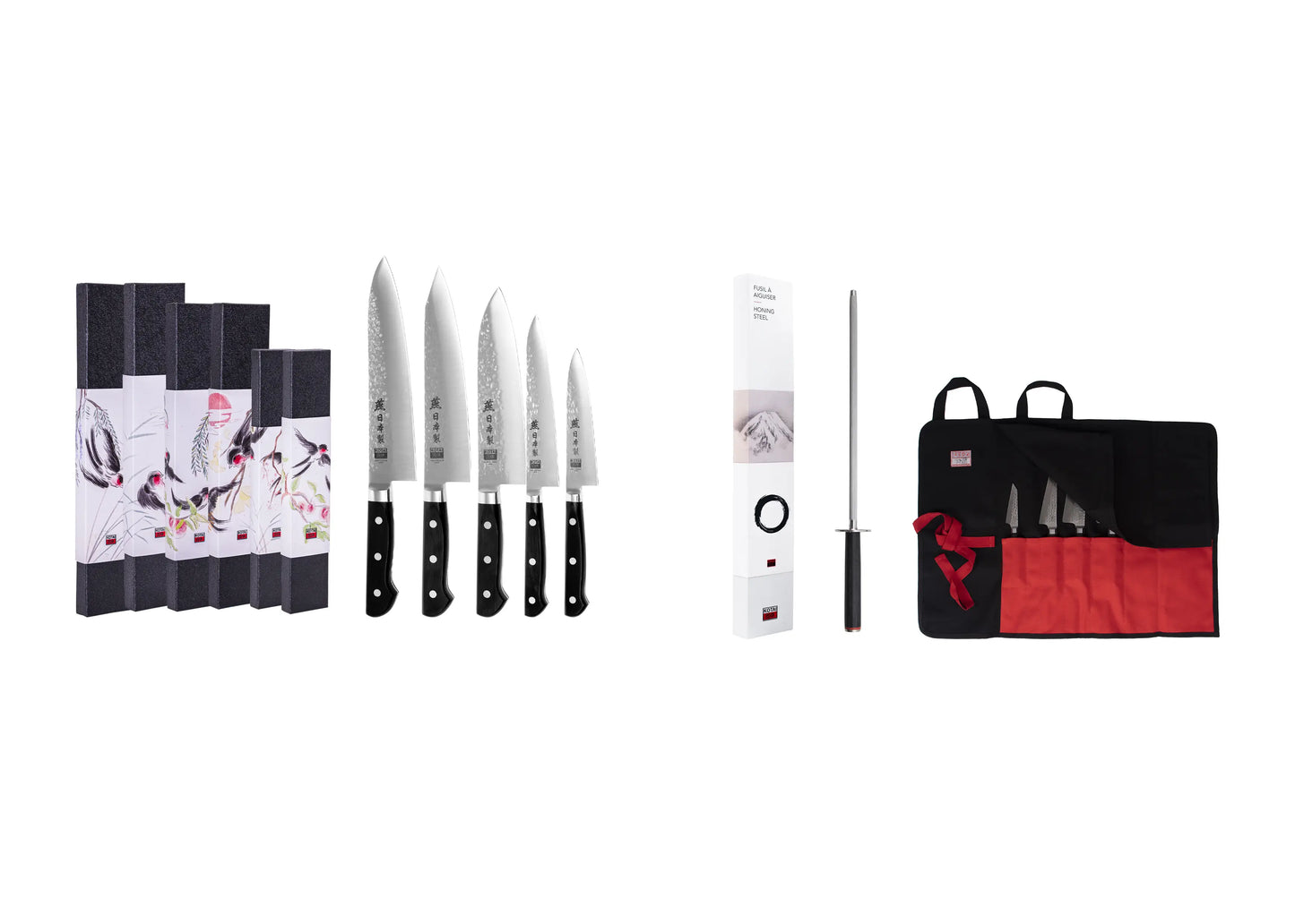 Set completo di coltelli Nomade da 7 pezzi - Collezione Tsubame