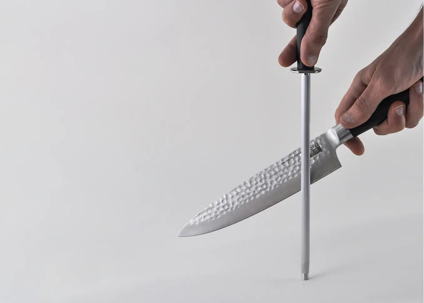 2-Piece Hashi Damascus knife collection with layered MVS10Cob steel blades.