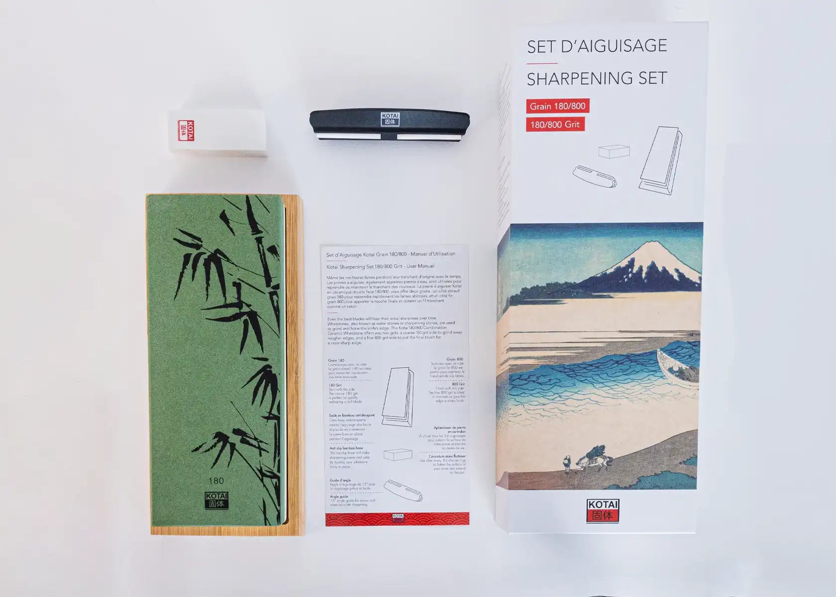 2-Piece Starter Bunka knife set with ebony handles and 440C steel blades.