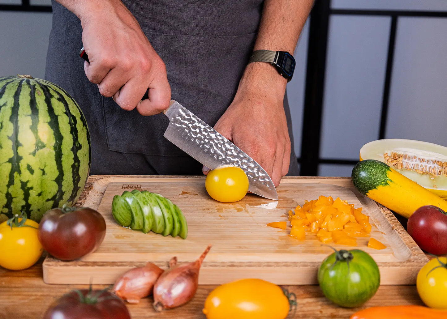 Couteau Santoku - Lame de 180 mm - Collection Pakka