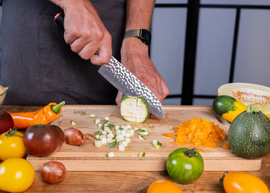 2-Piece Pakka knife set with 440C steel blades.