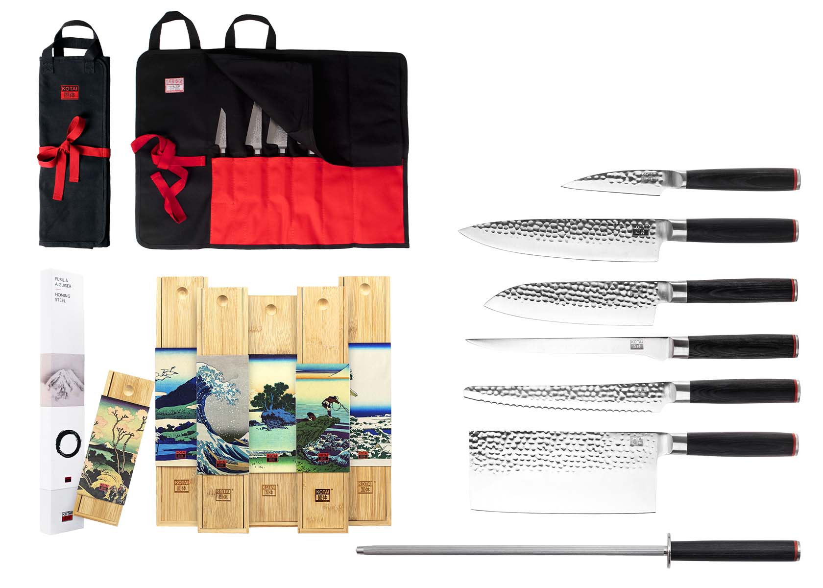 Complete 8-Piece Nomad Knife Set - Pakka Collection