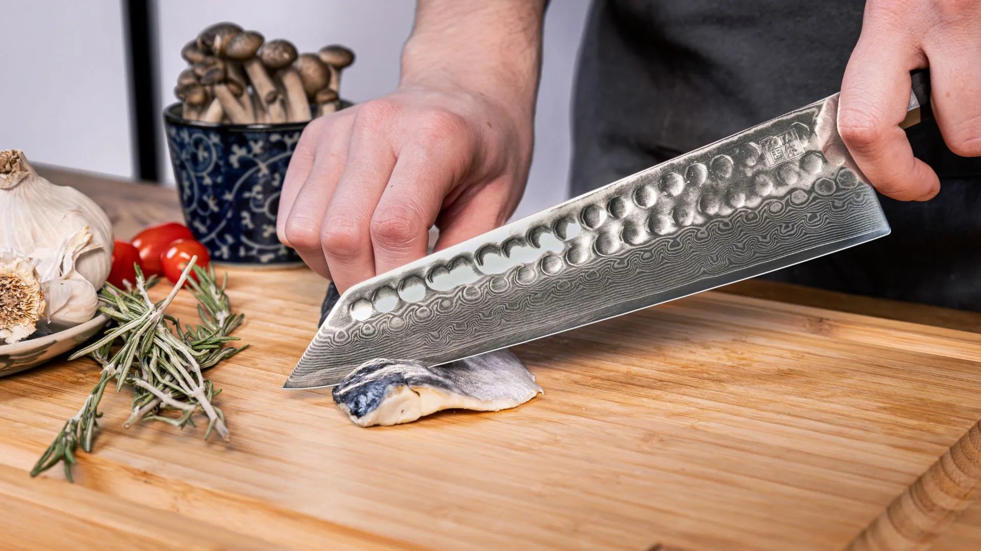 210 mm blade Japanese chef's knife Kiritsuke knife from the Bunka collection.