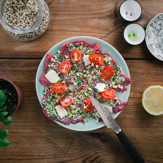 Beef Carpaccio with Homemade Pesto