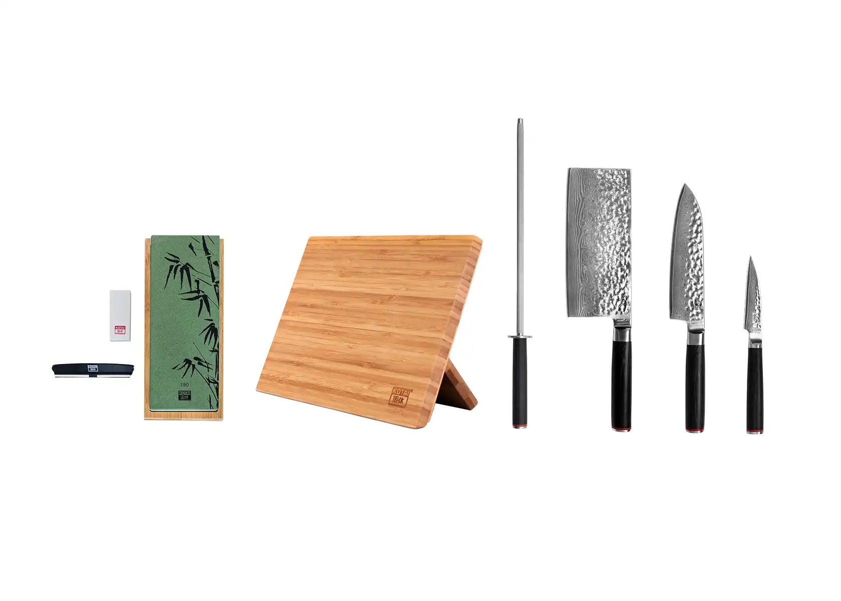 Set Asiatique de couteaux (6 pièces) - Collection Pakka Damas