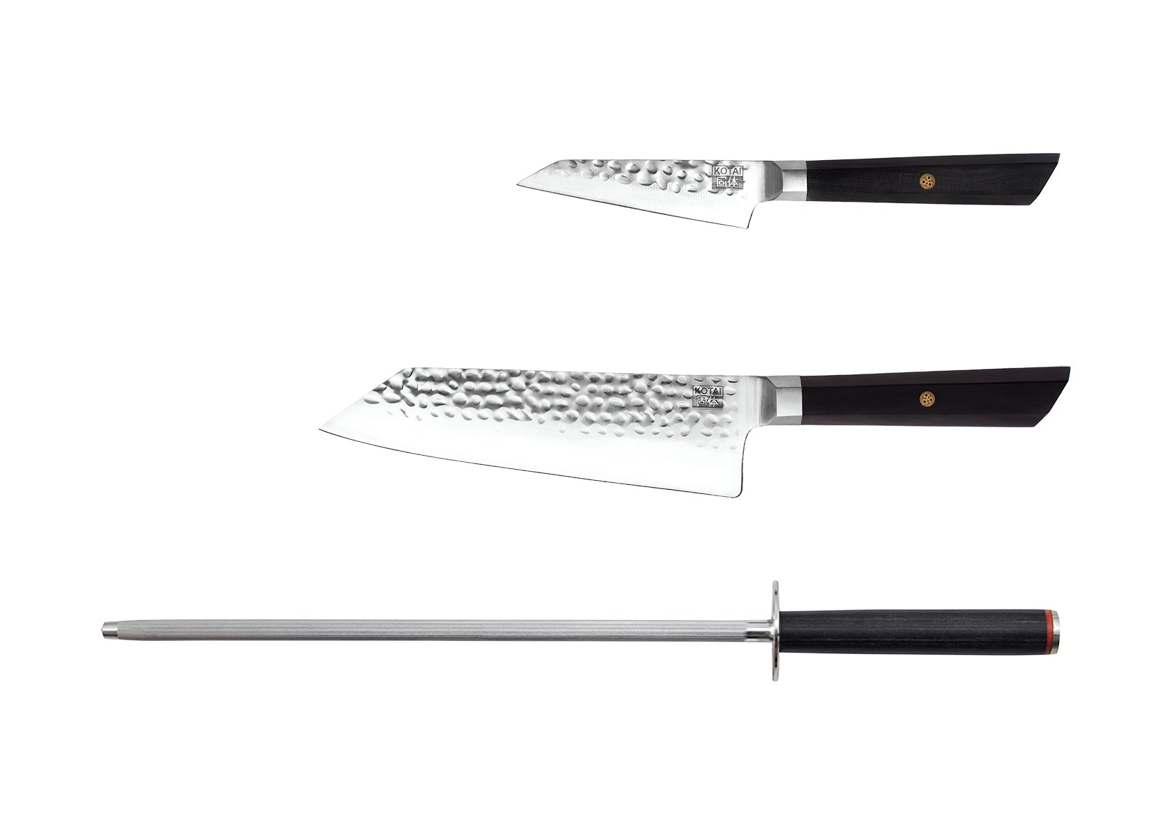 Starter 3-Piece Knife Set - Bunka Collection (Honing Steel)