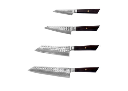Complete 4-Piece Knife Set - Bunka Damascus Collection