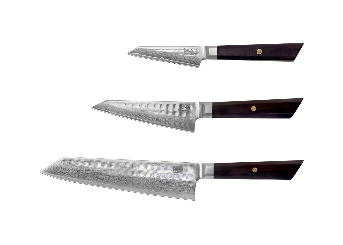 Essential 3-Piece Knife Set - Bunka Damascus Collection