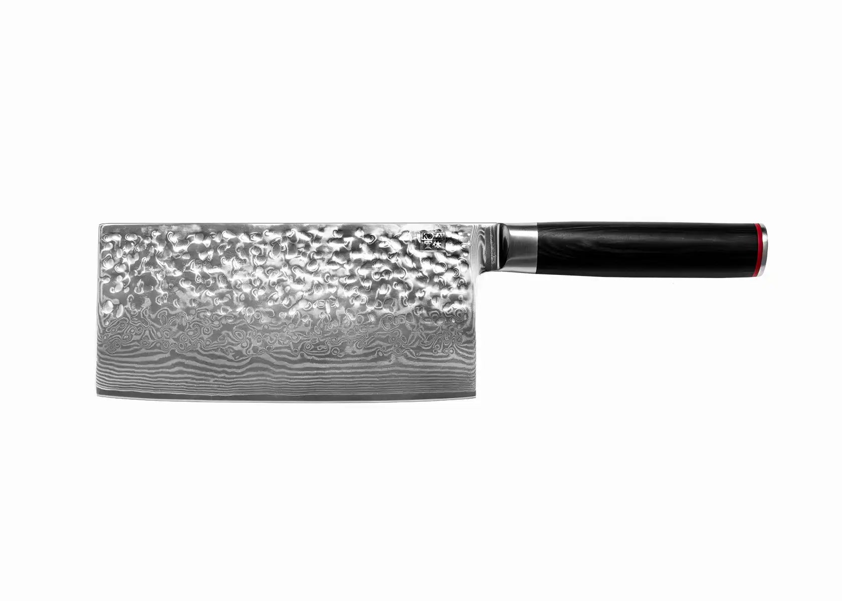 Damascus Cleaver Knife - Pakka Collection - 190 mm blade