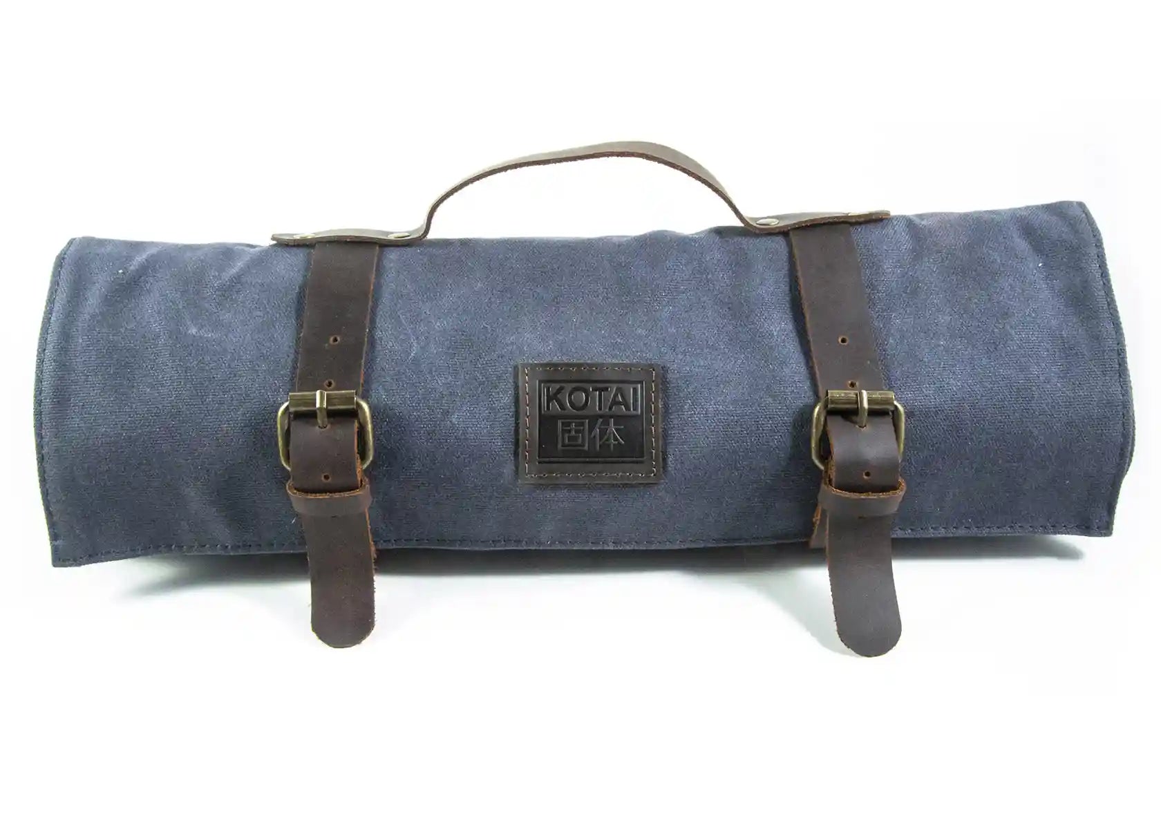 Chef Knife Roll-up Bag - Leather & Canvas