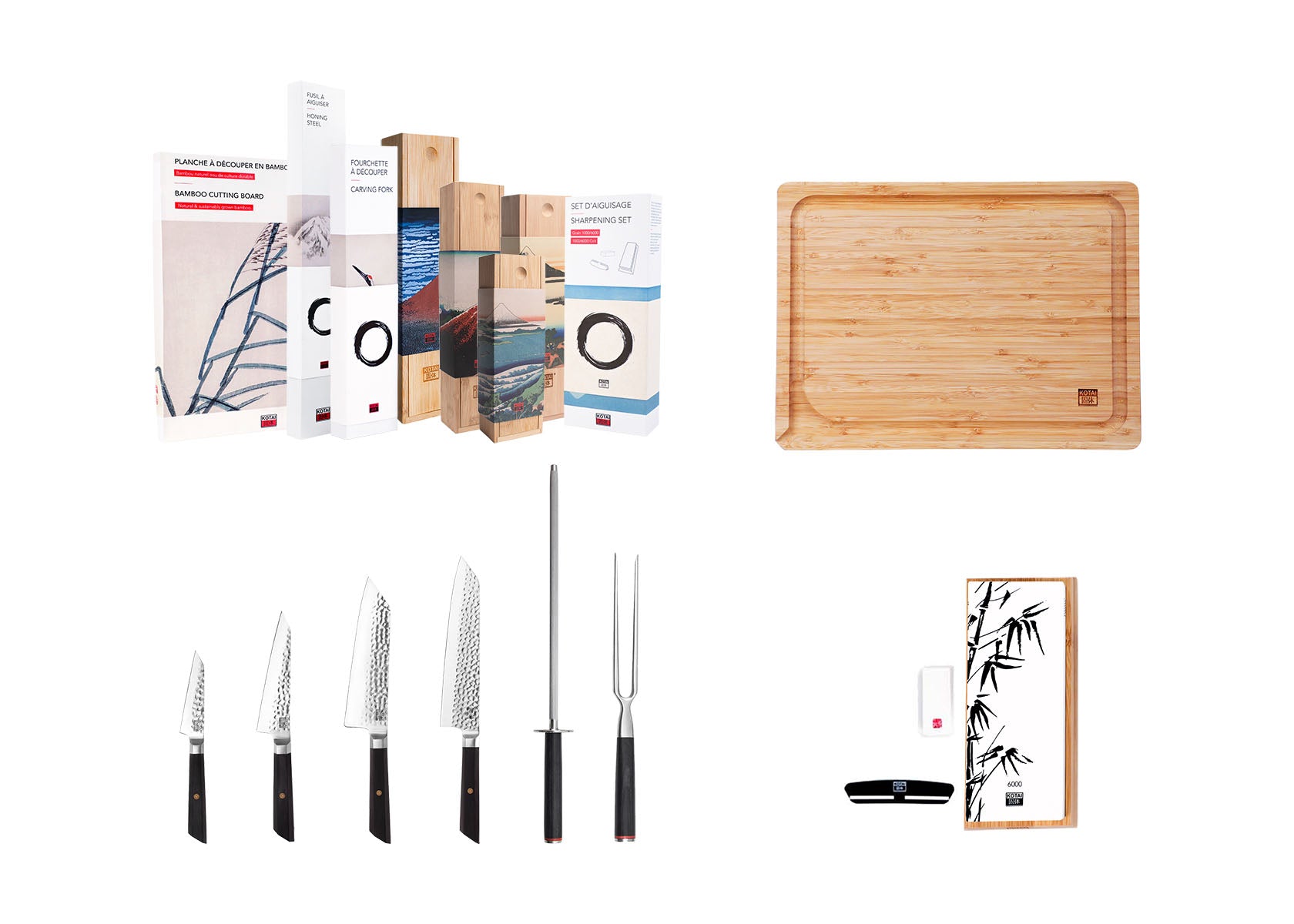 Complete Deluxe 8-Piece Knife Set - Bunka Collection
