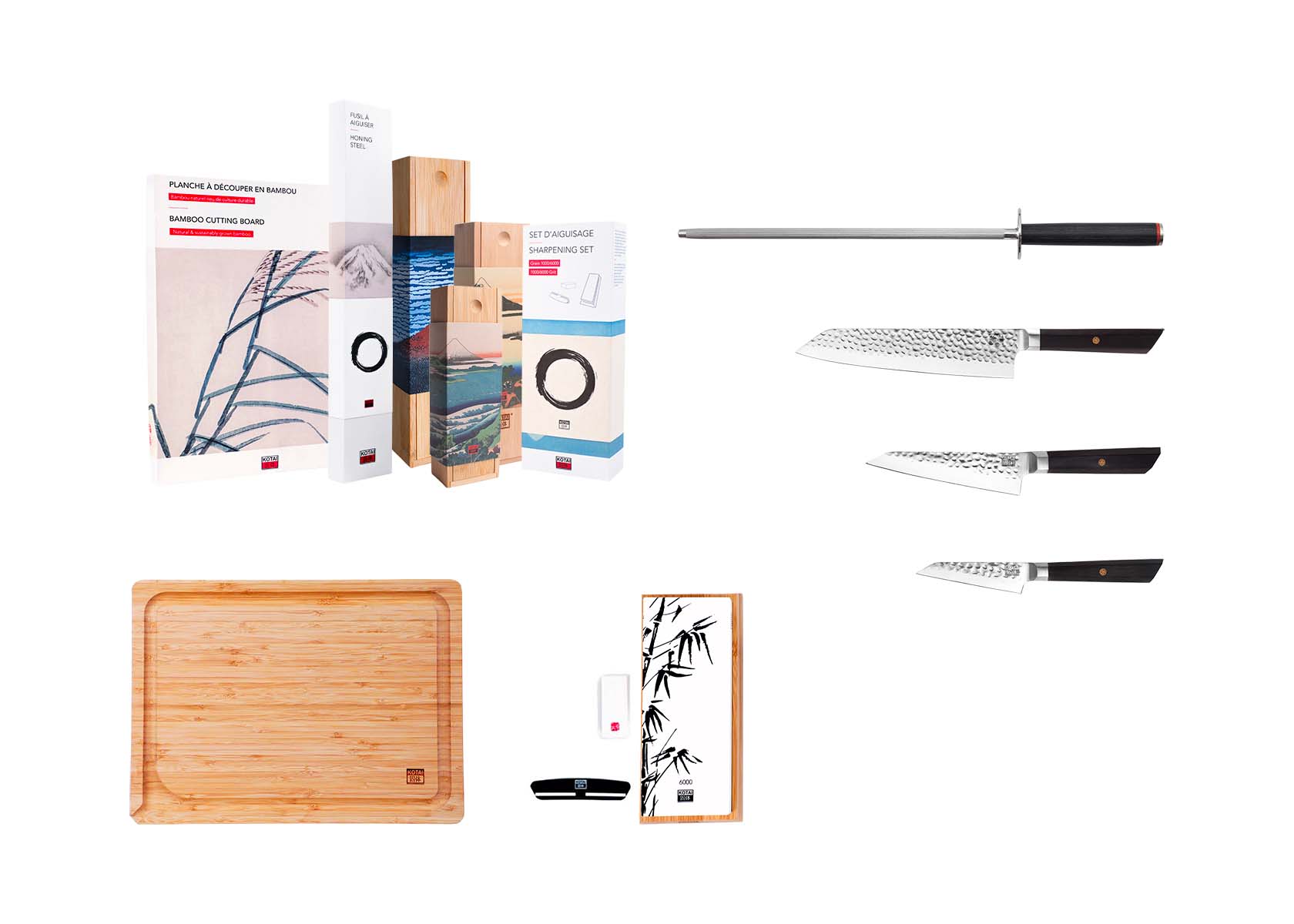 Essential Deluxe 6-Piece Knife Set - Bunka Collection