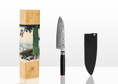 Santoku Knife 180 mm - Pakka Damascus Collection