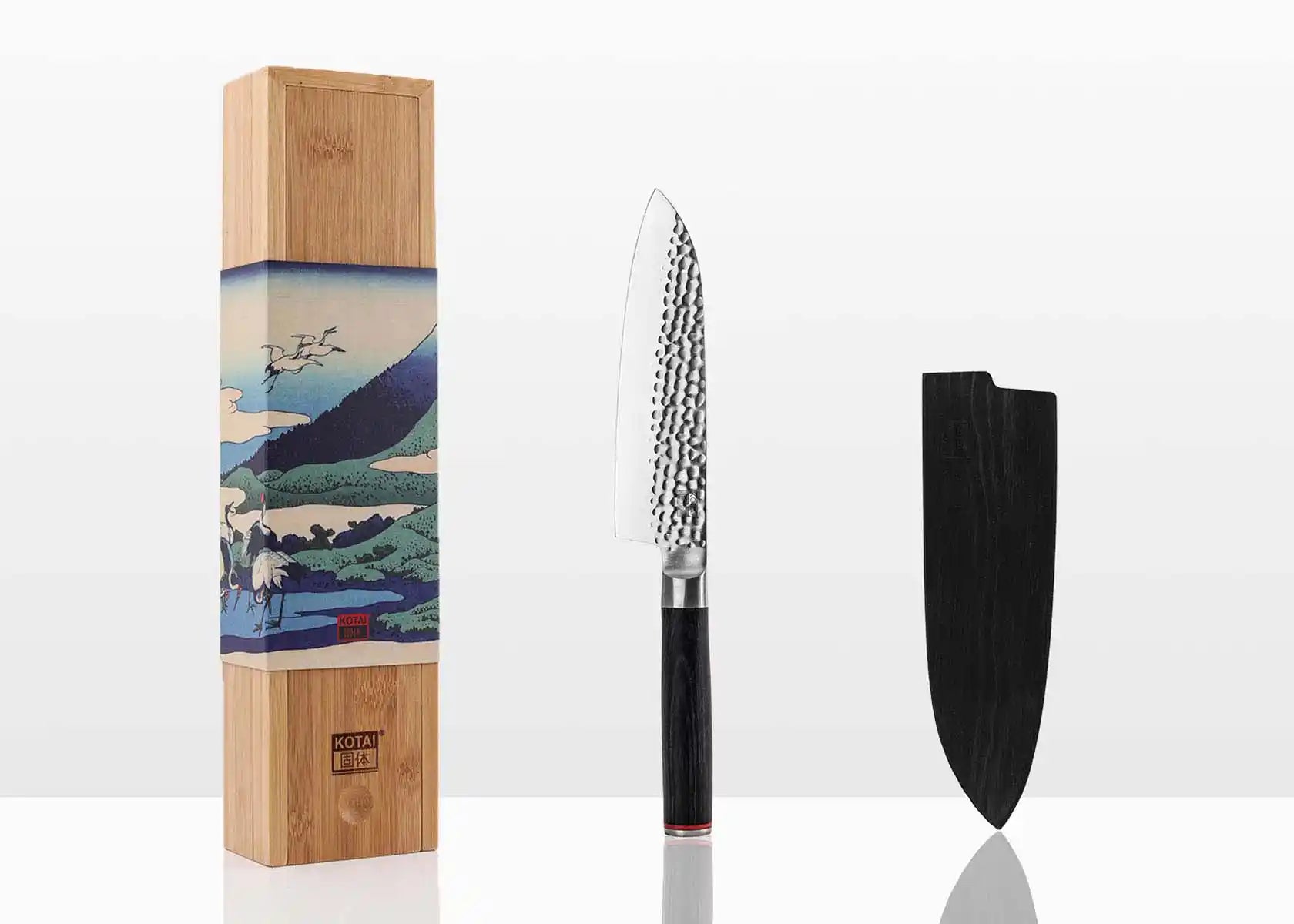 FINDKING Dynasty Series Couteau japonais Santoku - Couteau de cuisine  professionnel - Lame en acier à haute teneur