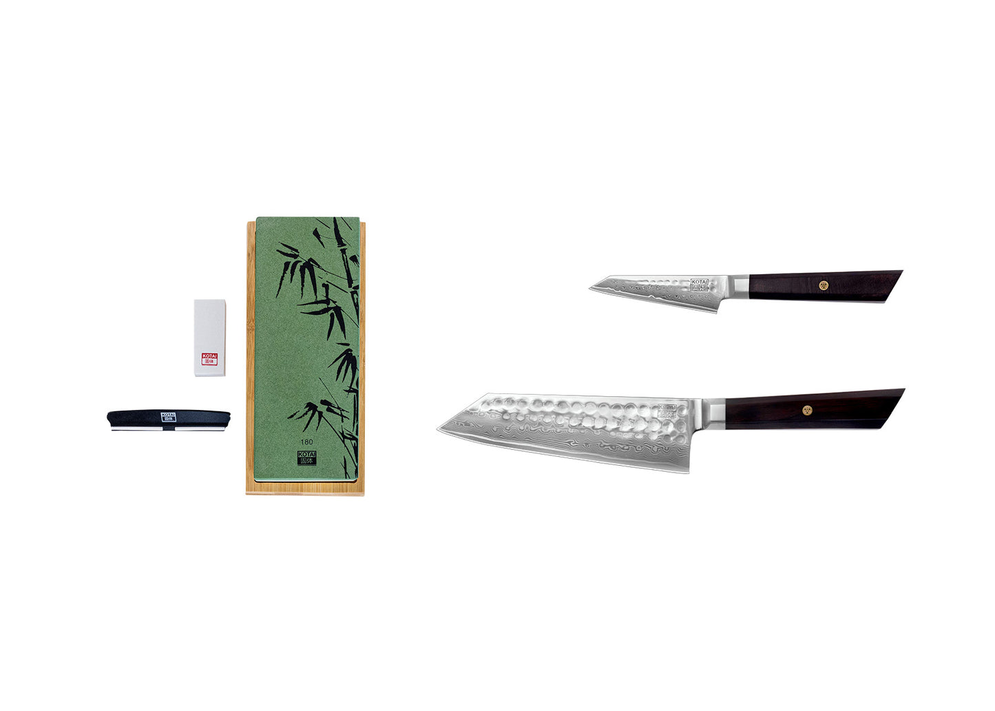 Set de Base de couteaux (3 pièces) - Collection Bunka Damas (version aiguisage)