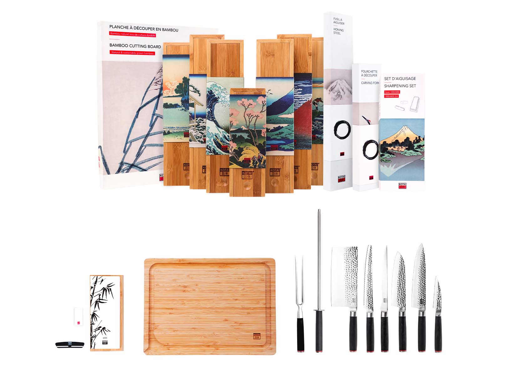 Complete Deluxe 10-Piece Knife Set - Pakka Collection