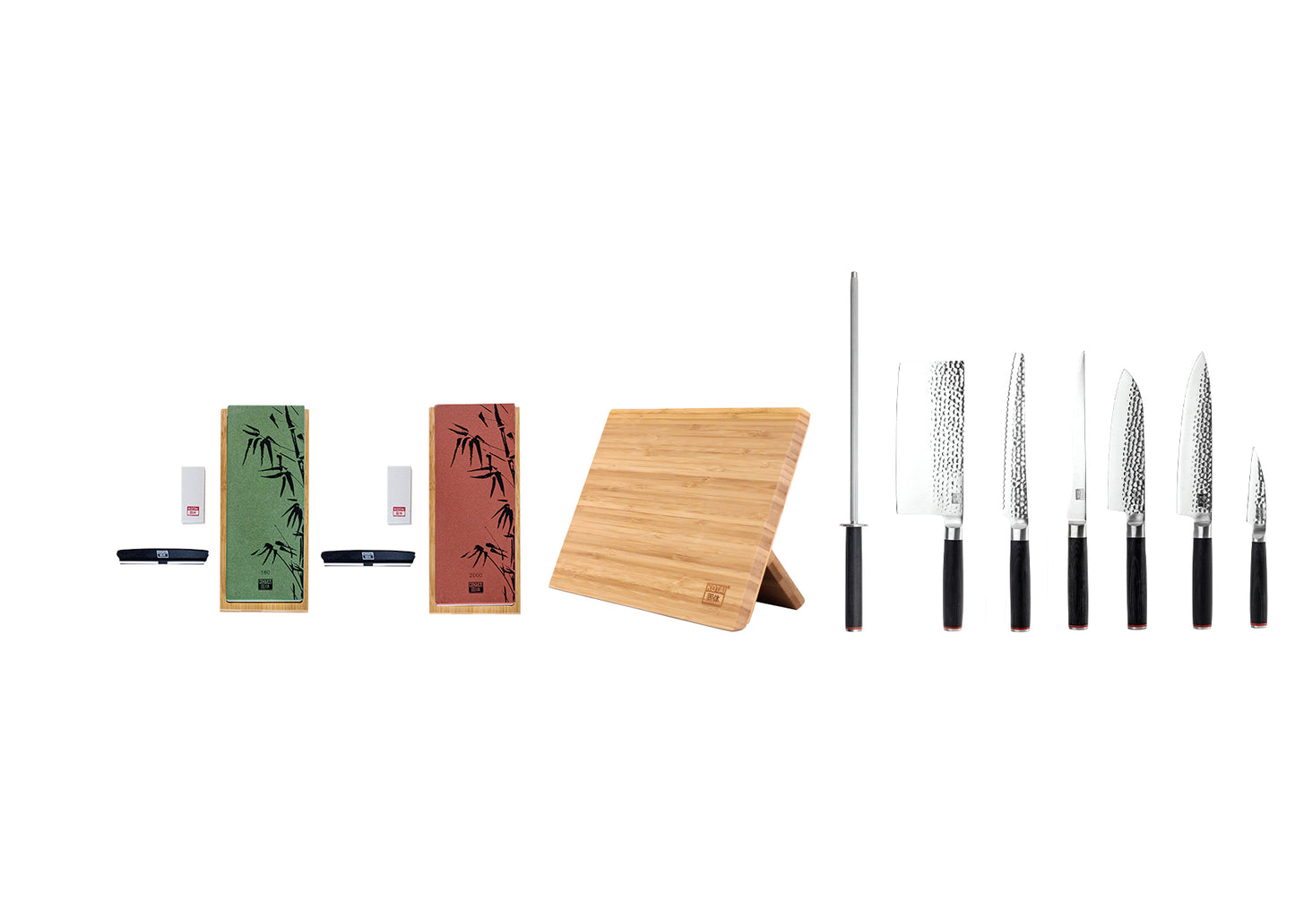 Set Completo de Cuchillos Profesionales de 10 piezas - Colección Pakka