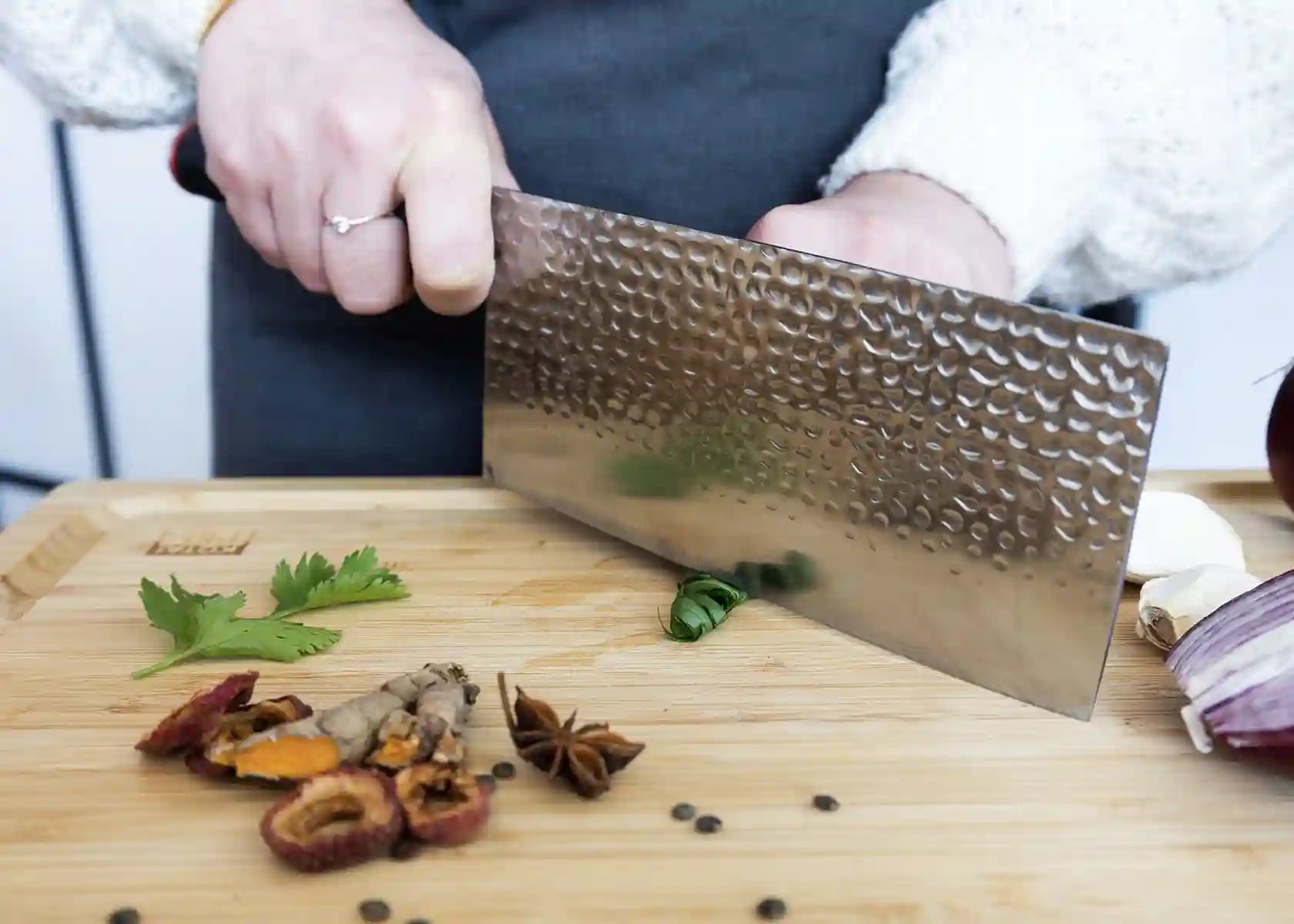 Hachoir (Couteau de Chef chinois) - Collection Pakka - Lame de 190 mm