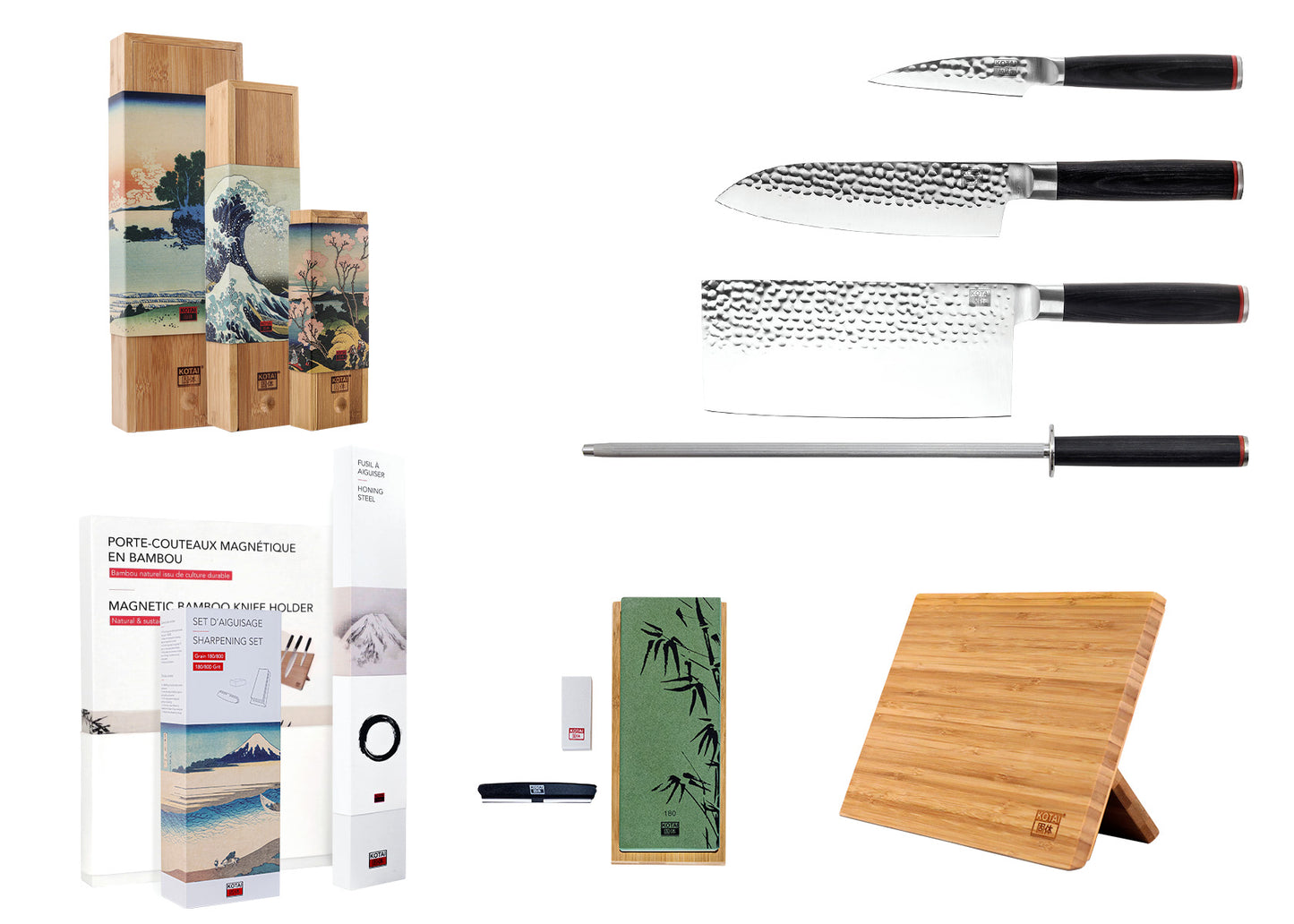 Asian 6-Piece Knife Set - Pakka Collection