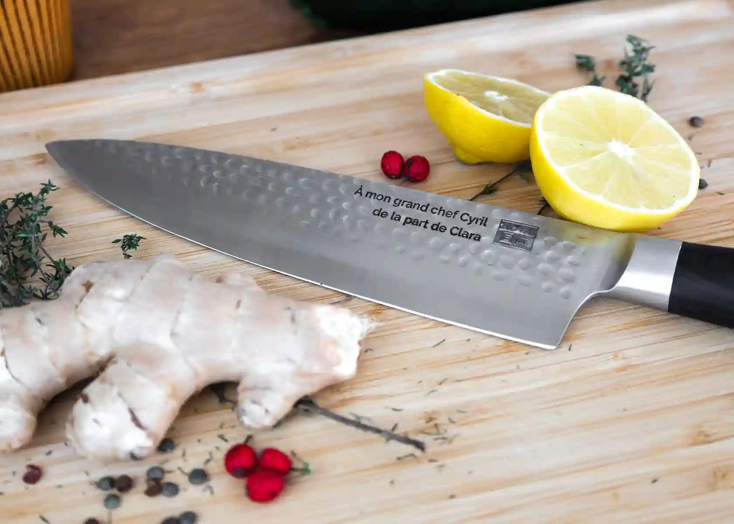 Couteau de Chef Gyuto - Lame de 200 mm - Collection Pakka