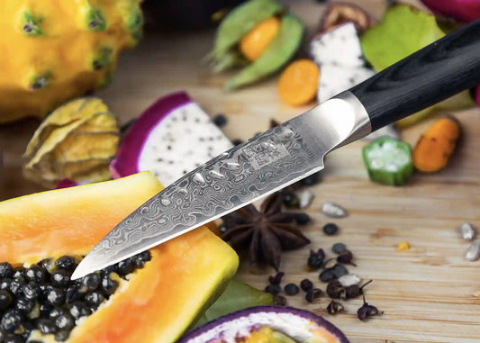 Asian 6-Piece Knife Set - Pakka Damascus Collection