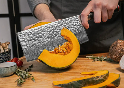 Cleaver Knife 190 mm - Pakka Damascus Collection