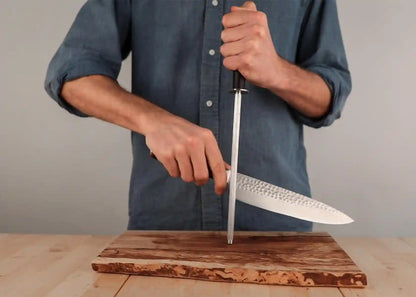 Honing Steel Knife Sharpener - 25 cm rod
