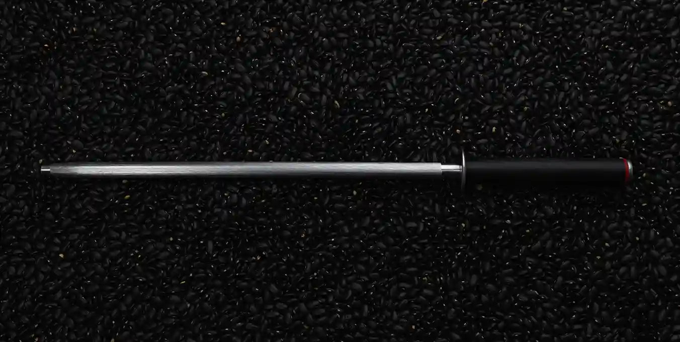 KOTAI's honing or sharpening steel rod 30 cm displayed on a black background.
