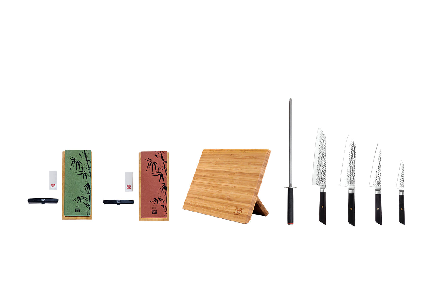 Ensemble complet de couteaux 8 pièces - Collection Bunka