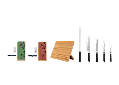 Ensemble complet de couteaux 8 pièces - Collection Bunka
