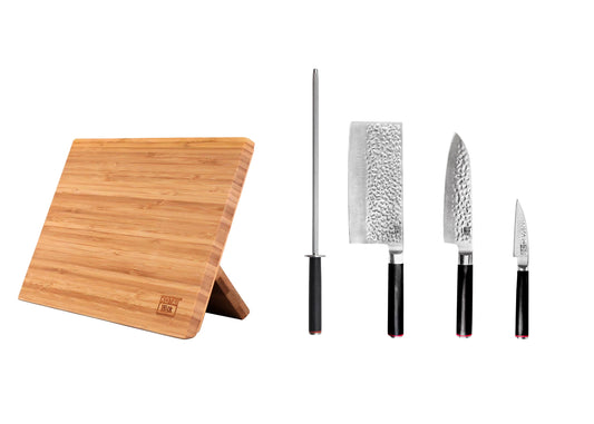 Set Asiatique de couteaux (5 pièces) - Collection Pakka