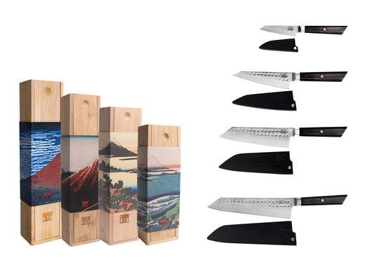 Set Complet de couteaux (4 pièces) - Collection Bunka