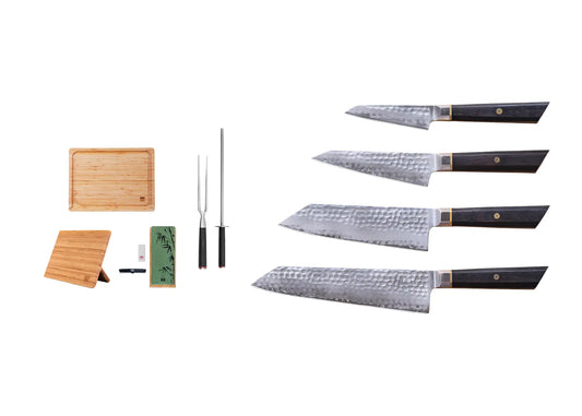 Complete 9-Piece Knife Set - Bunka San-Mai Collection