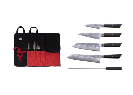 Complete 6-Piece Nomad Knife Set - Bunka San-Mai Collection
