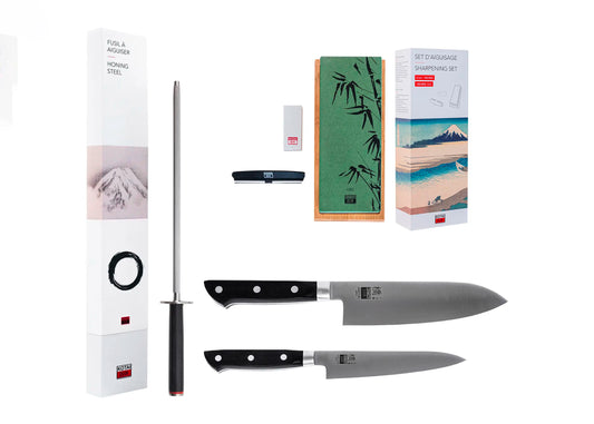 Set Deluxe de Couteaux 4 Pièces - Collection Hashi Classique