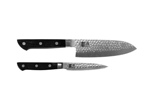 Set Iniziale di 2 Coltelli - Collezione Hashi Tsuchime