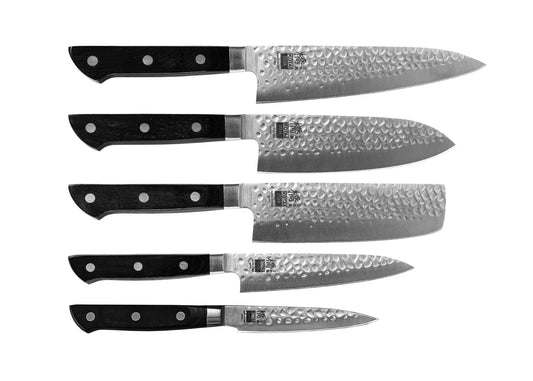 Set Completo di 5 Coltelli - Collezione Hashi Tsuchime