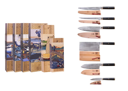 Set Completo de 6 Cuchillos - Colección Pakka San-Mai