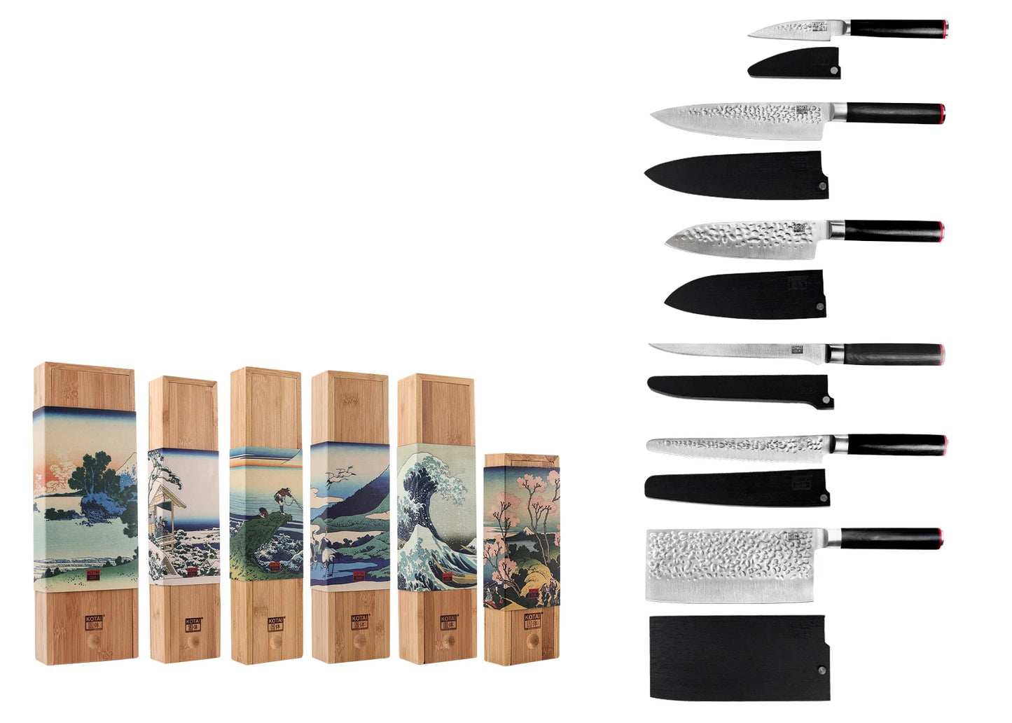 kotori　極小6本セット KOTAI Complete 6-Piece Knife Set - Pakka Collection – KOTAI