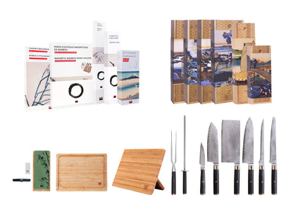 Set Completo de Cuchillos de 11 Piezas - Colección Pakka San-Mai