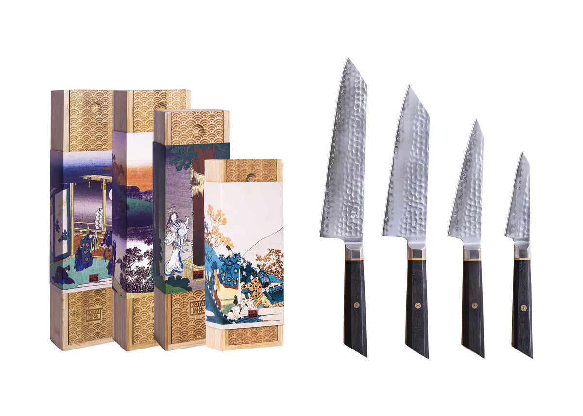 Bunka Collection Complete 4-Piece Knife Set - Bunka San-Mai Collection – KOTAI Kitchen