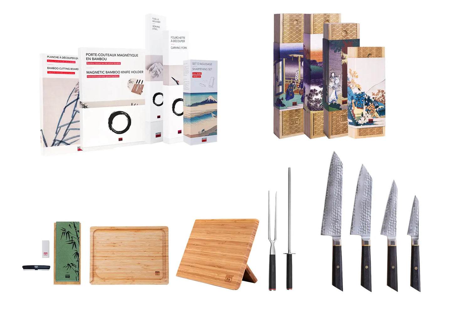Complete 9-Piece Knife Set - Bunka San-Mai Collection